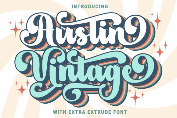 Austin Vintage Brings Playful Nostalgia to Editorial Display Typography