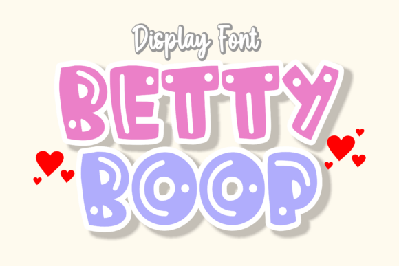 Betty Boop: A Retro Display Font for Campaign Designers