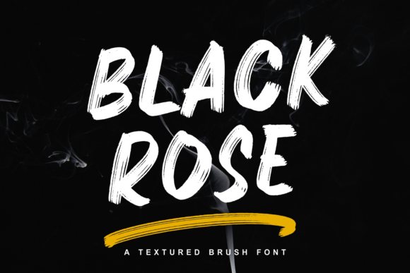 Blackrose: A Bold Brush Display Font for Summer Branding