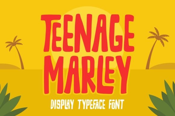 Bring Tropical Adventure to Your Crafts with Teenage Marley Display Font