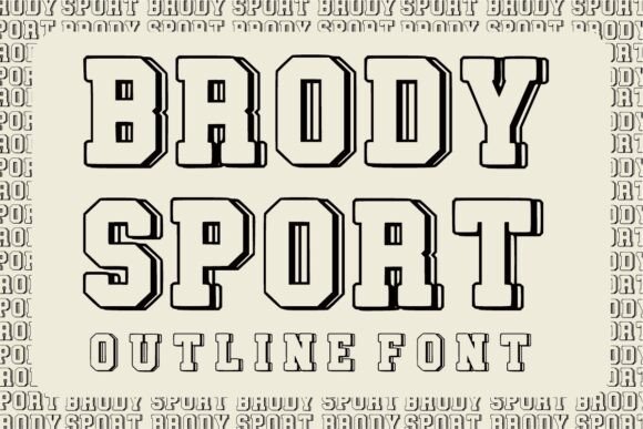 Brody Sport: A Vintage Display Font Built for Small Business Branding