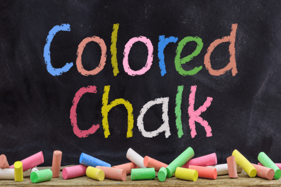Colored Chalk: A Handwritten Display Font for Authentic Campaign Visuals