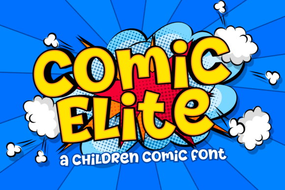 Comic Elite: A Playful Display Font for Handmade Products