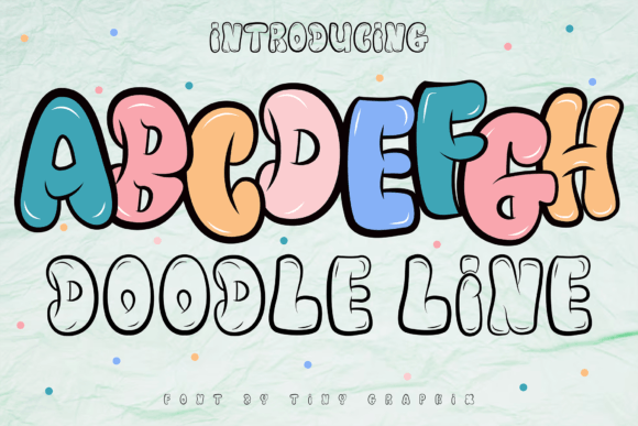 Doodle Line: A Display Font for Bold Brand Identity