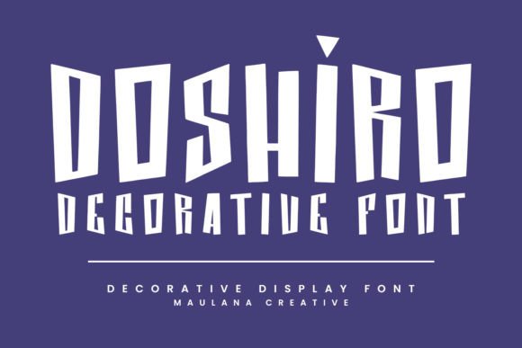 Doshiro: A Playful Display Font for Small Business Branding