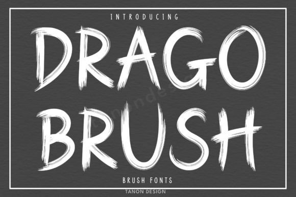 Drago Brush: A Handwritten Font for Consistent Branding