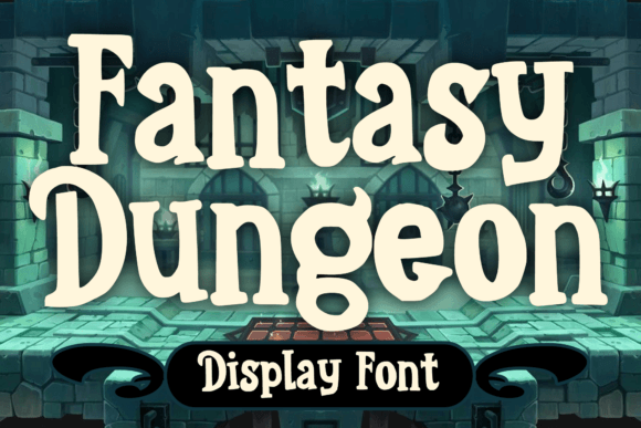 Fantasy Dungeon Typeface for Digital Branding and Web Design