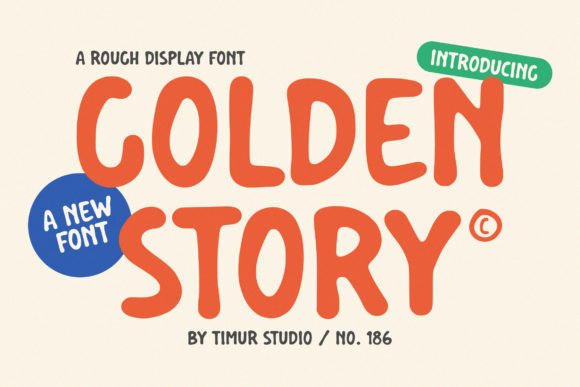 Golden Story Display Font: A Raw and Authentic Choice for Branding