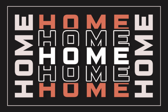 Home Stacked Style: A Clean Display Font for Modern Branding