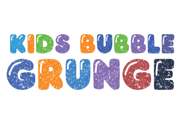 Kids Bubble Grunge: A Playful Display Typeface for Editorial Design