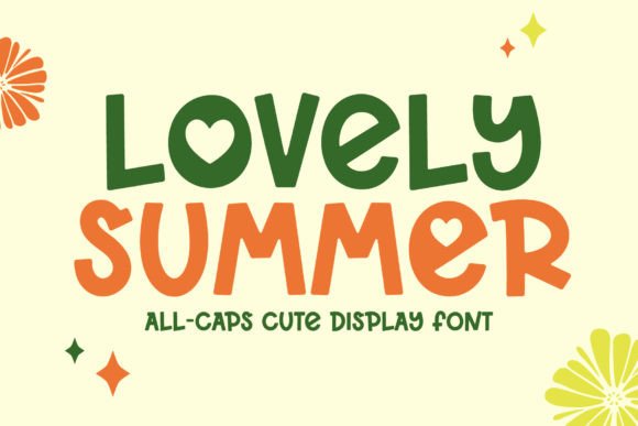 Lovely Summer Font: A Playful Typeface for Editorial Design