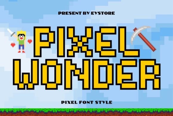 Pixel Wonder Font Brings Bold Energy to Editorial Design
