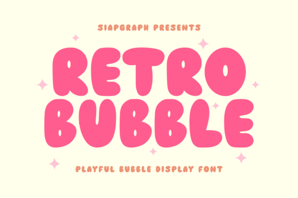 Retro Bubble: A Bold Display Font for Editorial Storytelling