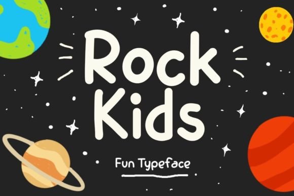 Rock Kids: A Playful Display Font for Small Business Branding