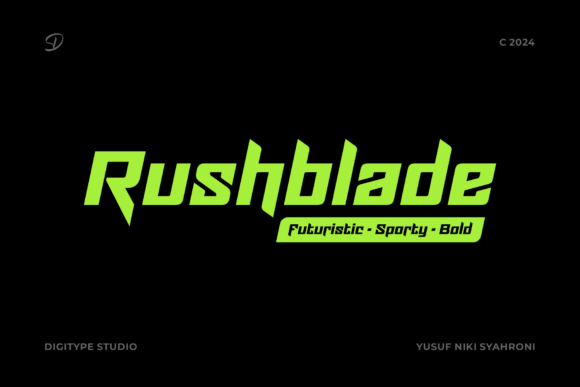 Rushblade: A Bold Display Typeface for Modern Editorial Design