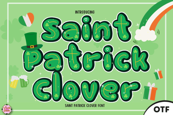 Saint Patrick Clover: A Festive Display Font for Seasonal Campaigns