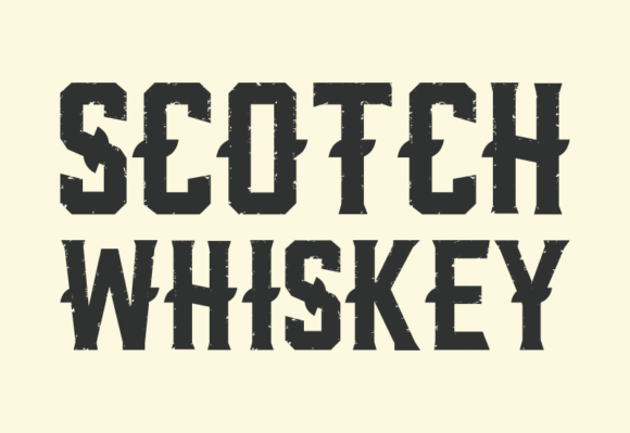 Scotch Whiskey Display Font: A Designer's Take on Retro Charm