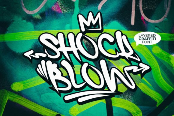 Shock Blow: A Graffiti Display Font Built for Bold Brand Content