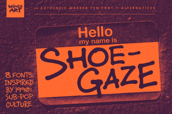 Shoegaze: A Handwritten Font for Crafters and Makers