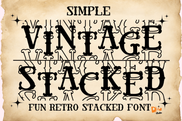 Simple Vintage Stacked: A Display Font Built for Scroll-Stopping Marketing