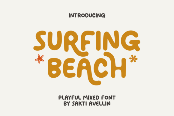 Surfing Beach Font: A Playful Typeface for Small Business Branding