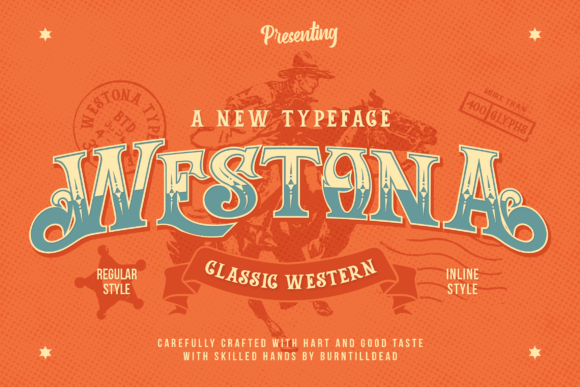 Westona: A Classic Western Display Font with Genuine Character